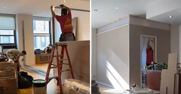 Подружжя знайшло геніальний спосіб розмістити ще одну кімнату в крихітній квартирі (відео)