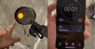 Чоловік хотів приготувати яєчню на асфальті і був вражений результатом (відео)