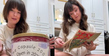 Малюнок передбачив майбутнє: жінка відкрила капсулу часу через 25 років (фото)