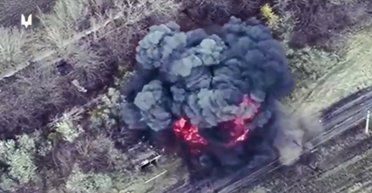 "Уничтожено до основания": под удар бойцов ССО попала вражеская САУ 2С3 "Акация" (видео)