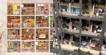 Здесь кипит жизнь: многоэтажка в стиле кукольного дома стала интернет-сенсацией (видео)