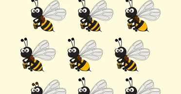 Тільки генії побачать одразу: знайдіть бджолу без пари за 15 секунд (фото)