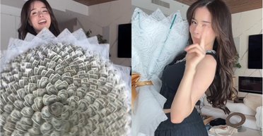 Замість квітів долари: популярну стримерку розкритикували за незвичайний букет (відео)