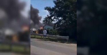 В Херсонской области нанесли удар по военной базе ВС РФ: первые кадры после взрыва (видео)