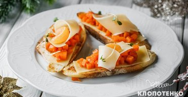 З гарбузом та мандарином: рецепт святкових канапе