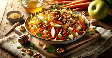 Витаминный салат с морковью, яблоками и орехами: вкусно и полезно