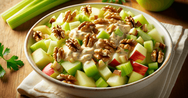 Салат із яблуками, селерою та волоськими горіхами: просто і дуже смачно