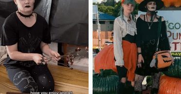 Квадроберам и не снилось: "мама-готка" украшает дом гробами (фото, видео)