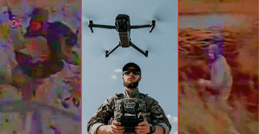 У ЗСУ показали, як окупанти намагались вступати у "контактний бій" і діалог з дронами (відео)