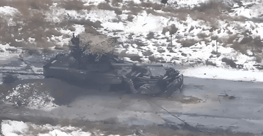 Завдяки влучанню Javelin: біля Мар'їнки знищили рідкісний російський танк Т-90С (відео)