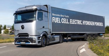 Mercedes запустит в производство электрический грузовик с ГБО и запасом хода 1000 км (фото)
