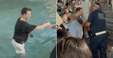 Турист стрибнув у воду 263-річної пам'ятки Риму й одразу пошкодував про це (відео)