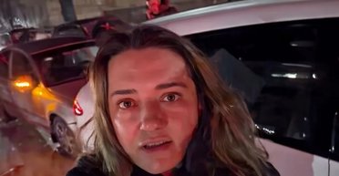 "У нас невеличка аварія": Наталія Могилевська потрапила в ДТП у Києві (відео)