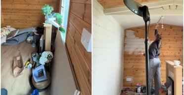 Женщина превратила старый сарай в "домик для уединения" (фото)