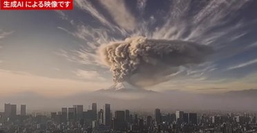 Извержение Фудзиямы в Японии: ИИ наглядно показал апокалипсис в Токио (видео)