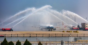 Зачем самолетам устраивают душ из пожарных машин: авиаэксперт раскрыл тайну (видео)