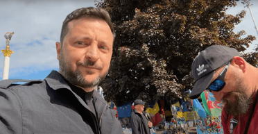 До Зеленського на Хрещатику намагався прорватись "майбутній депутат Борисполя" (відео)