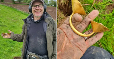 Обеспечил себя до конца жизни: мужчина нашел в поле 3000-летнюю золотую застежку (фото)