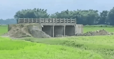Немає ні доріг, ні води: у відкритому полі поруч із селом побудували міст (відео)