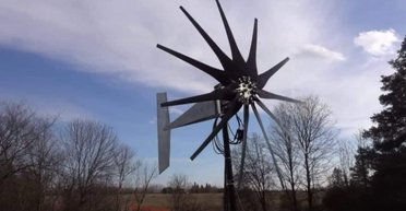 Вместо солнечных панелей: представлен ветрогенератор-"звезда" с 11 лопастями (видео)