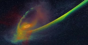 Жорстока смерть зірки: вчені з'ясували, що відбувається під час зближення з чорною дірою (фото)