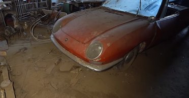 У покинутому особняку знайшли культовий спорткар Fiat: він роками стояв на місці (відео)