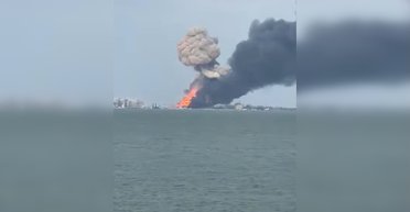 Атака по порту "Кавказ": паром "Конро Трейдер" затонул (видео)