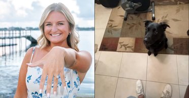 Чоловік показав обручку собаці, перш ніж освідчитися дівчині (відео)