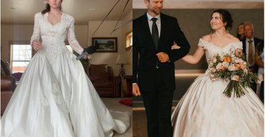 "Это слишком рискованно": невеста доказала, что платье из секонд-хенда может стать идеальным (видео)