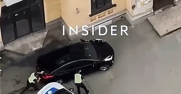 Как в GTA: в Киеве водитель-нарушитель убегал от полиции и сбил патрульного (видео)