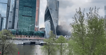 У "Москва-Сіті" спалахнула пожежа після вибухів, що відомо (відео)