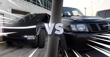 Старый неприметный Nissan Patrol победил Tesla Cybertruck в гонке по прямой (видео)