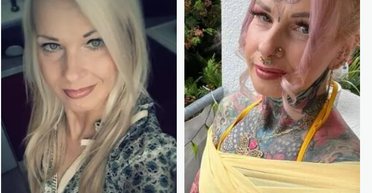 56-летняя бабушка почти полностью покрыла свое тело татуировками: снимки до и после (фото)