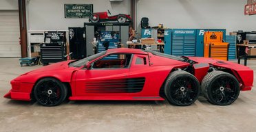 В інтернеті показали унікальний шестиколісний суперкар Ferrari (фото, відео)