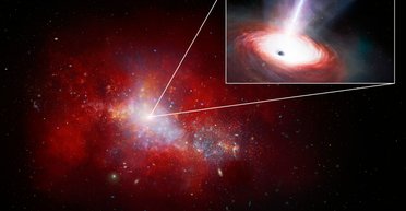 Виявлено рекордну чорну діру: пожирає матерію в 40 разів швидше за відому межу (фото)