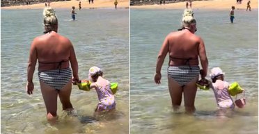 "Боже, яке свинство": мати шістьох дітей зайняла найкращі місця біля води, а потім пішла гуляти