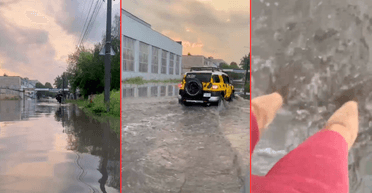 Рівненщину заливають дощі: у місцевих зникло світло, а вулиці перетворились у "море" (відео)