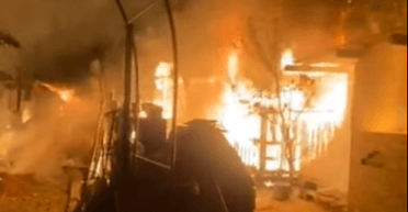 Мог быть поджог: в Запорожье вместе с собаками сгорел приют для животных (видео)