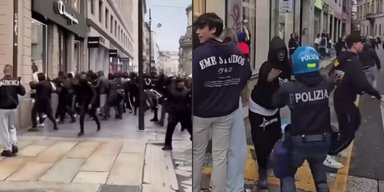 Комендантский час во Франции и разграбленные бутики в Италии: как проходят массовые протесты в Европе (видео)