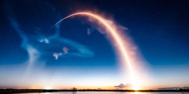 Запуск Starlink у космос: ракета SpaceX створила в небі приголомшливу "медузу" (фото, відео)