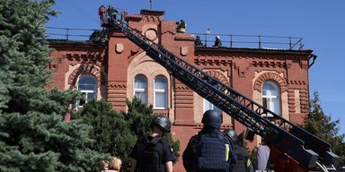 "Шахеди" вдарили по Харкову вперше за тиждень: ЗС РФ обстріляли історичну будівлю в центрі (фото)