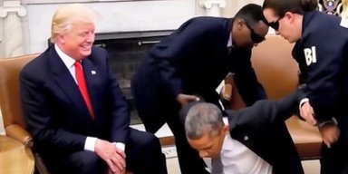 У тюремній робі за ґратами: Трамп опублікував кадри "арешту" Обами (відео)