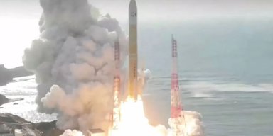 Япония впервые отправила на МКС новый космический корабль на новой ракете (видео)