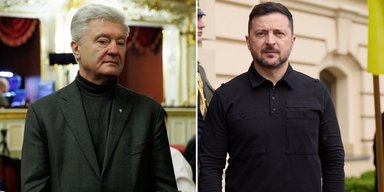 Встреча Порошенко и Зеленского была напряженной: пятый президент принес распечатки с "фотожабами"