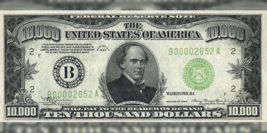 Времен Великой депрессии: в США за рекордную сумму продали 10-тысячную банкноту (фото)