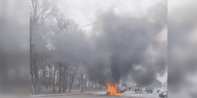 У Бєлгороді потрапила під обстріл автівка: РДК розповів, хто перебував за кермом (відео)