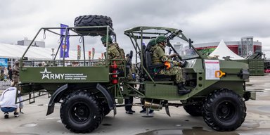 Гибрид "Нивы" и "Газели": в РФ показали колесный вездеход "Пластун-ТТ"