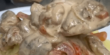 Курица с овощами в сметанном соусе: пошаговый рецепт