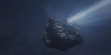 Самая большая комета с окраин Солнечной системы выбрасывает нечто в космос (фото)