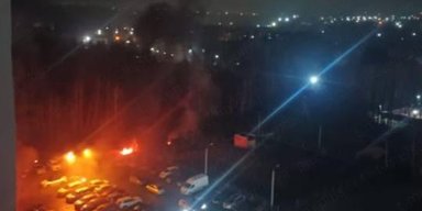 Російський Орел атакували ракети "Фламінго": небо над містом палає від уламків, — соцмережі (відео)